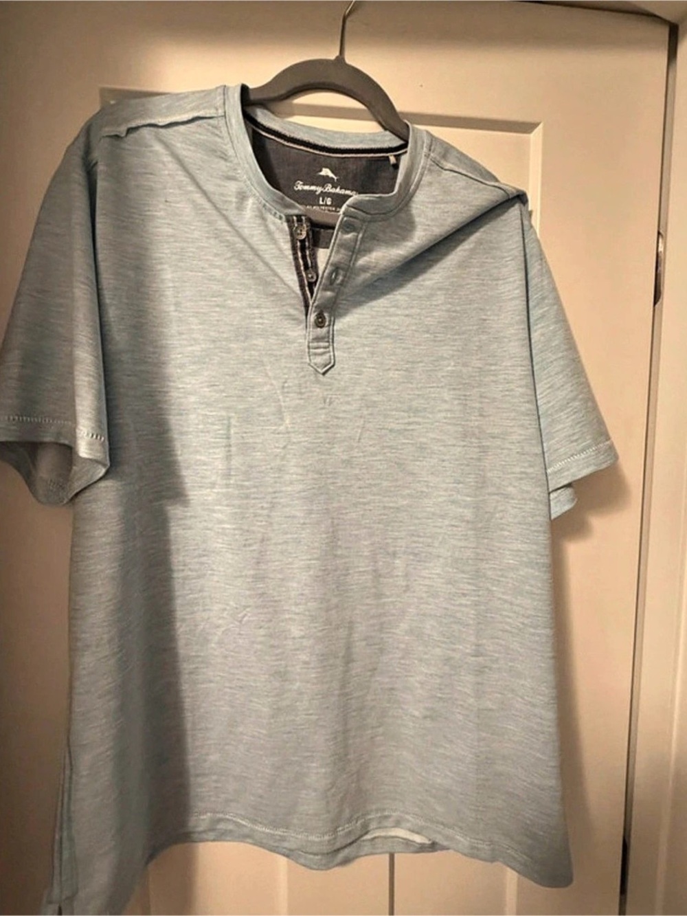 Tommy Bahama Men's Polo Shirt Blue Large Like New